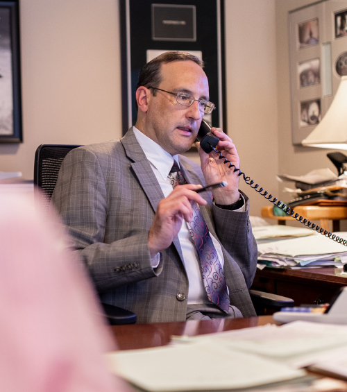 a man talking on the phone