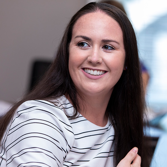 woman smiling